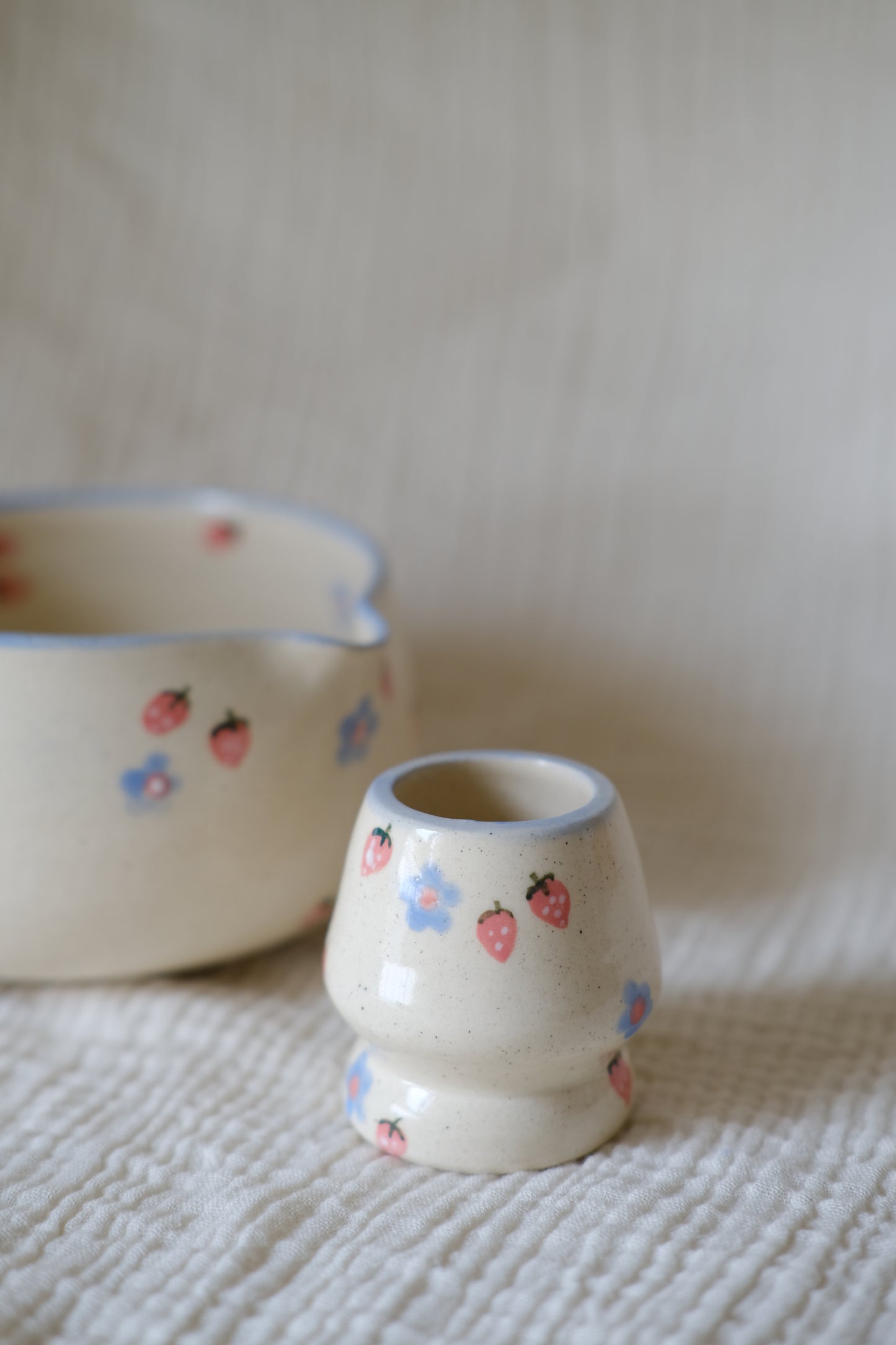 Strawberry Matcha Bowl Set