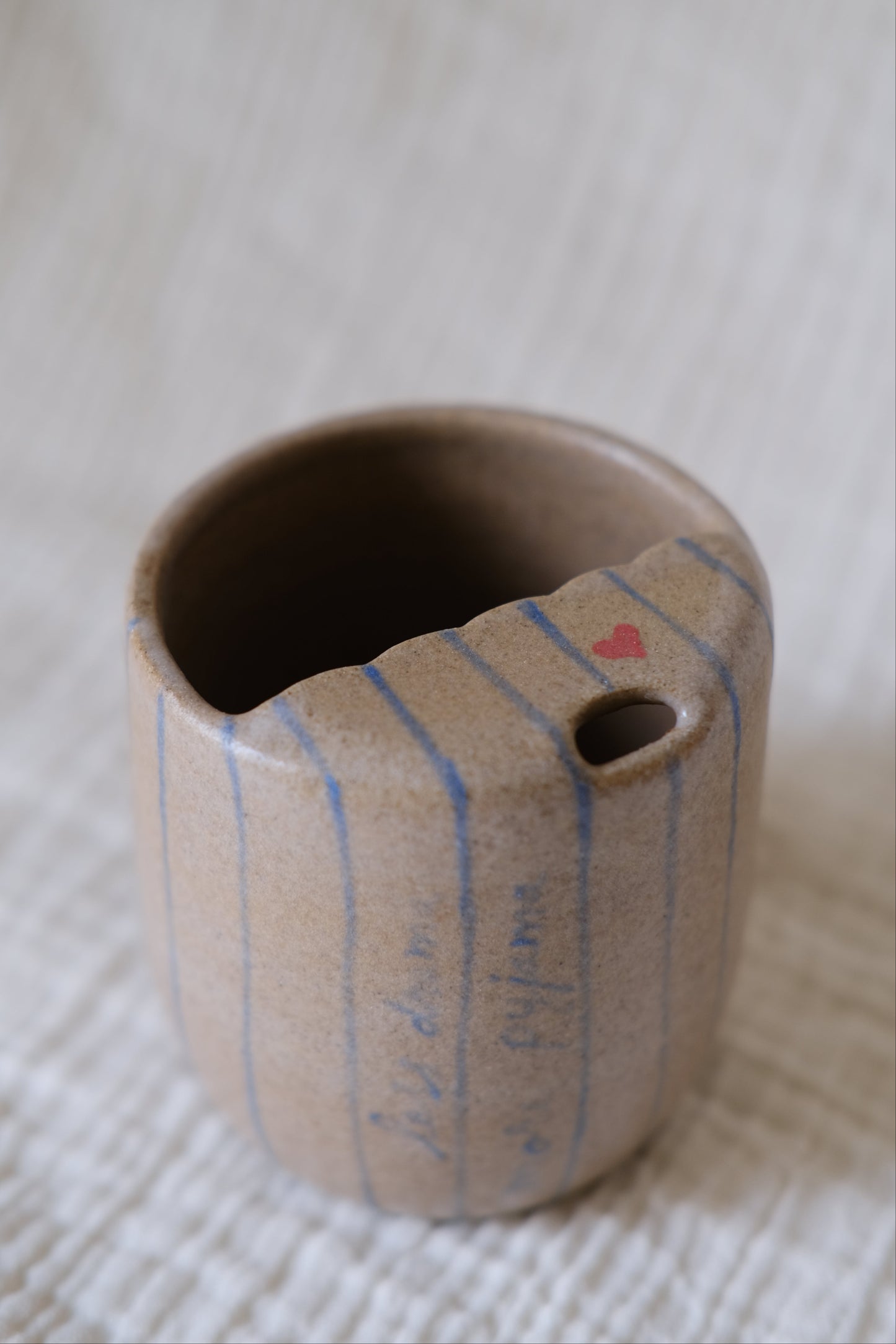 To Go Striped Mug- Travel Mug