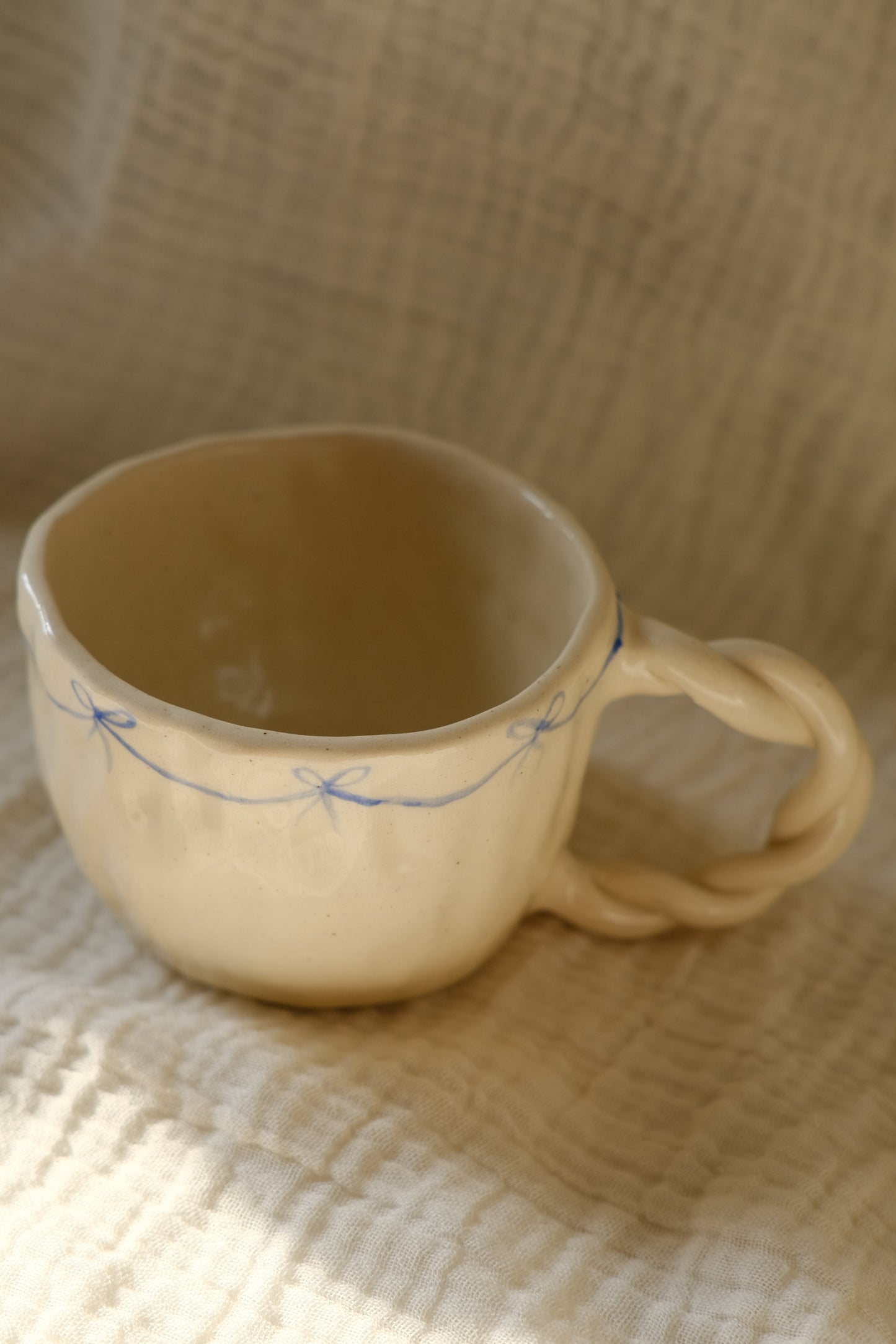 Blue Bow Mug
