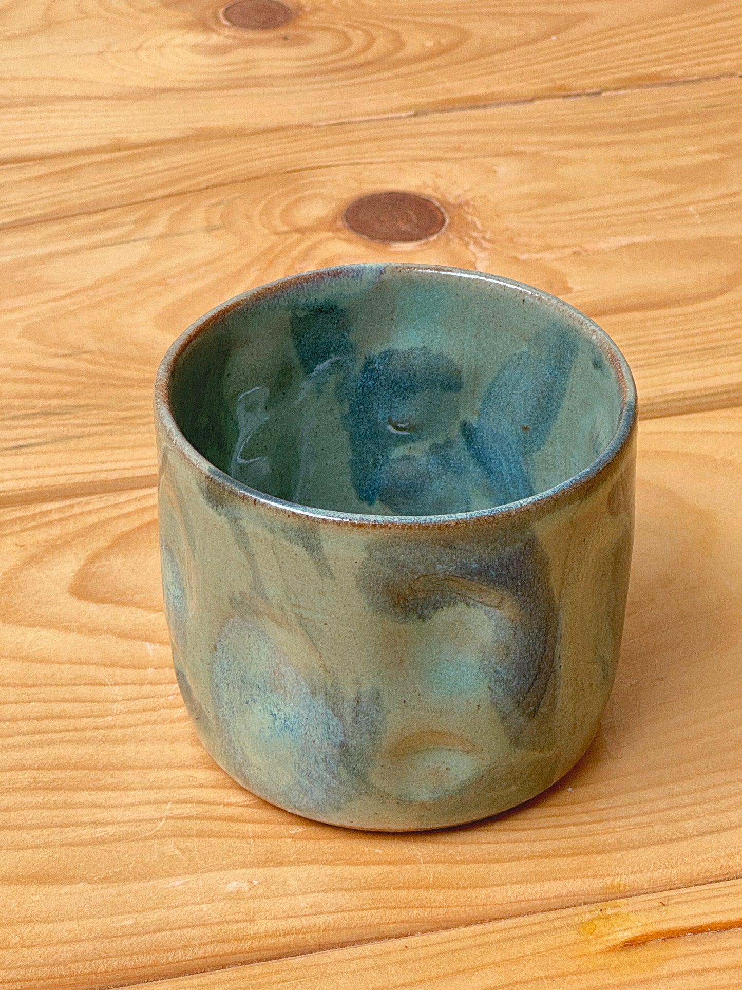 Jade Marbled Pinch Tumbler
