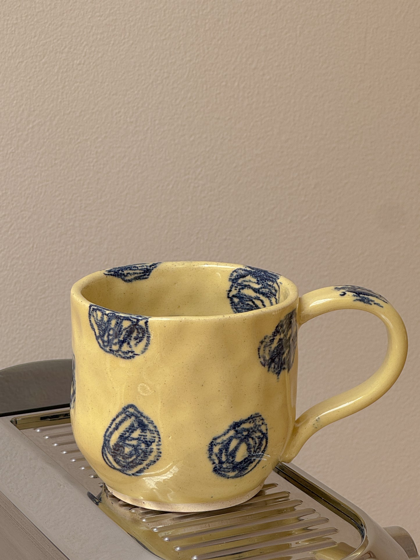 Butter Canvas Mug with handle
