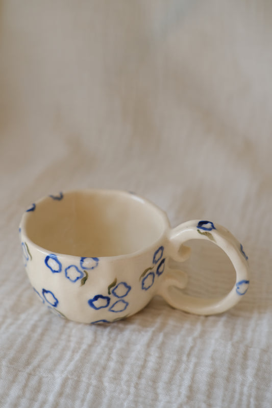 Blue Floral Mug-2