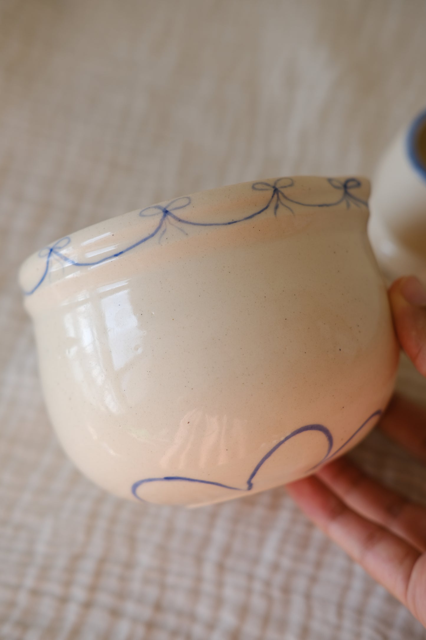 Blue Bow Matcha Bowl
