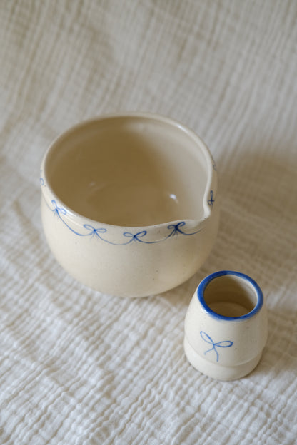 Blue Bow Matcha Bowl