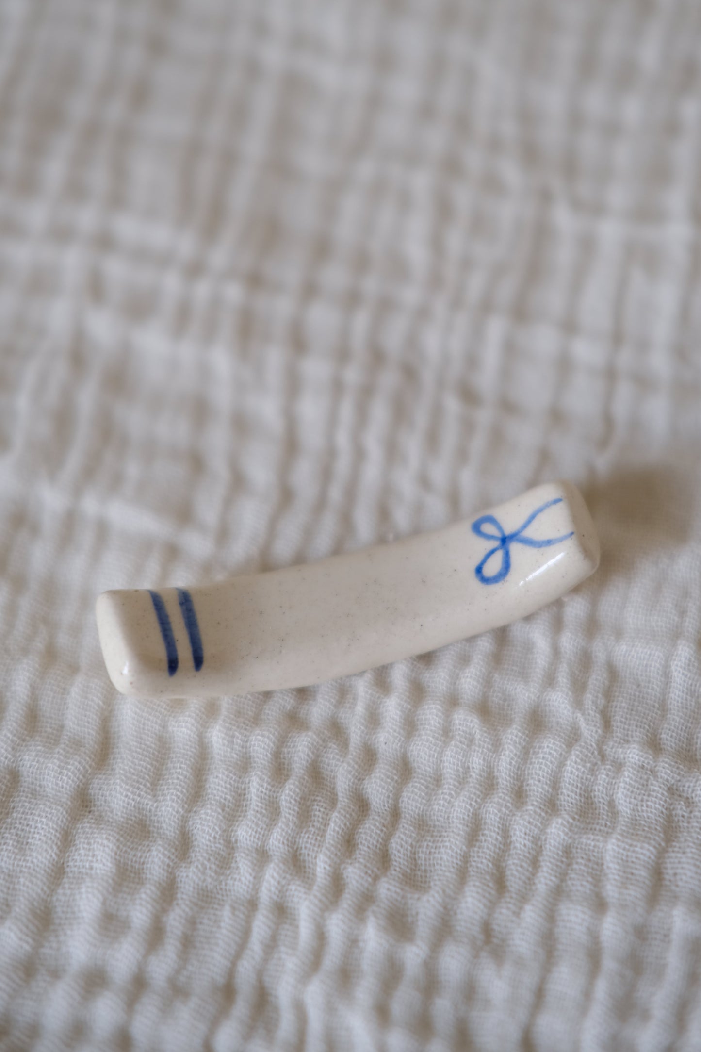 Blue Bow Chashaku (Scoop) Rest