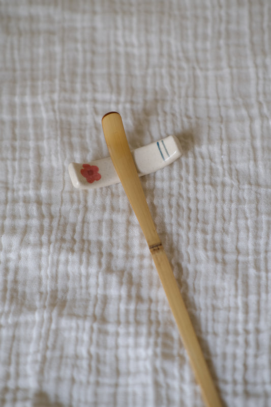 Flower Chashaku (scoop) Rest