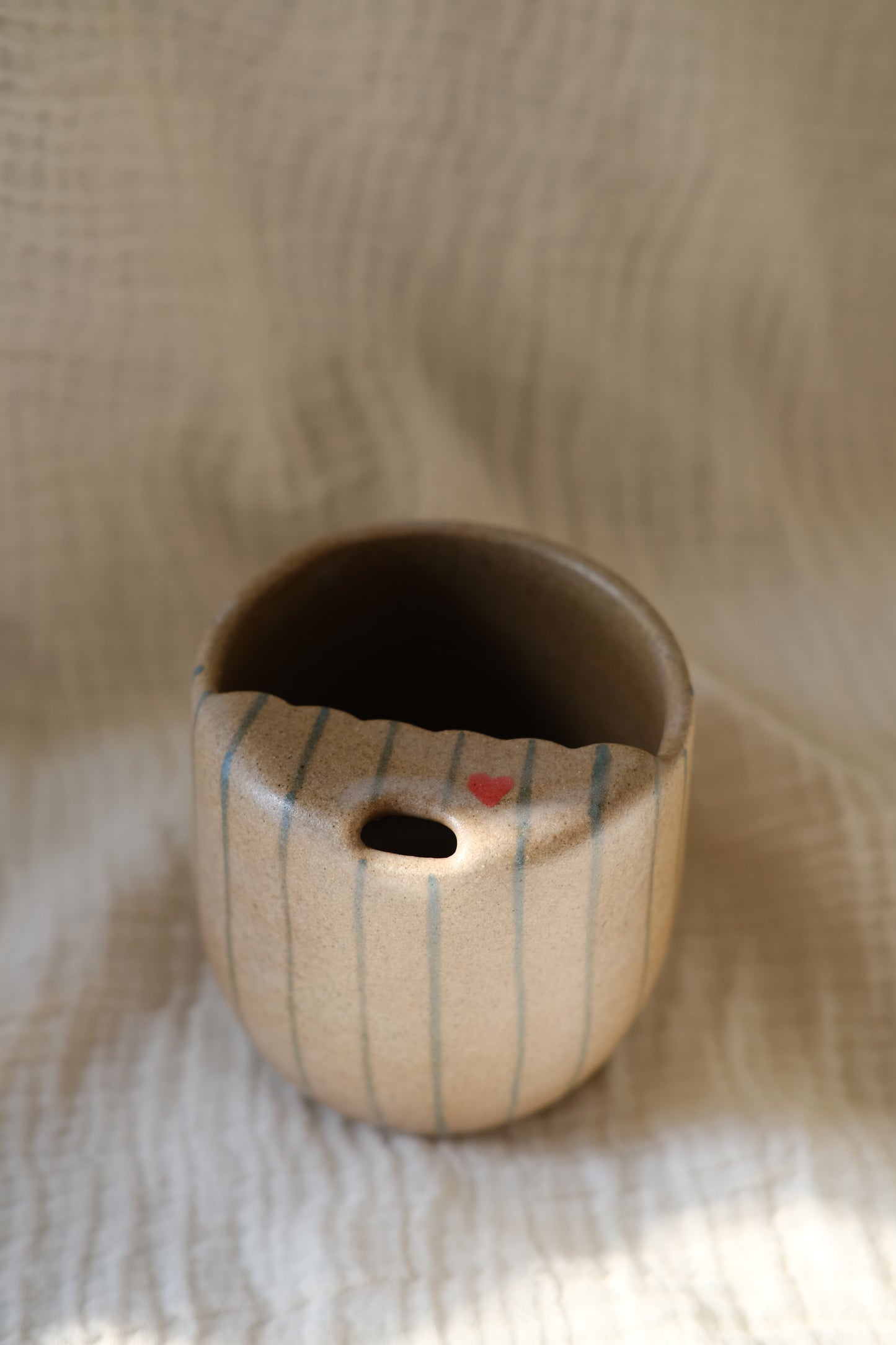 To Go Striped Mug- Travel Mug