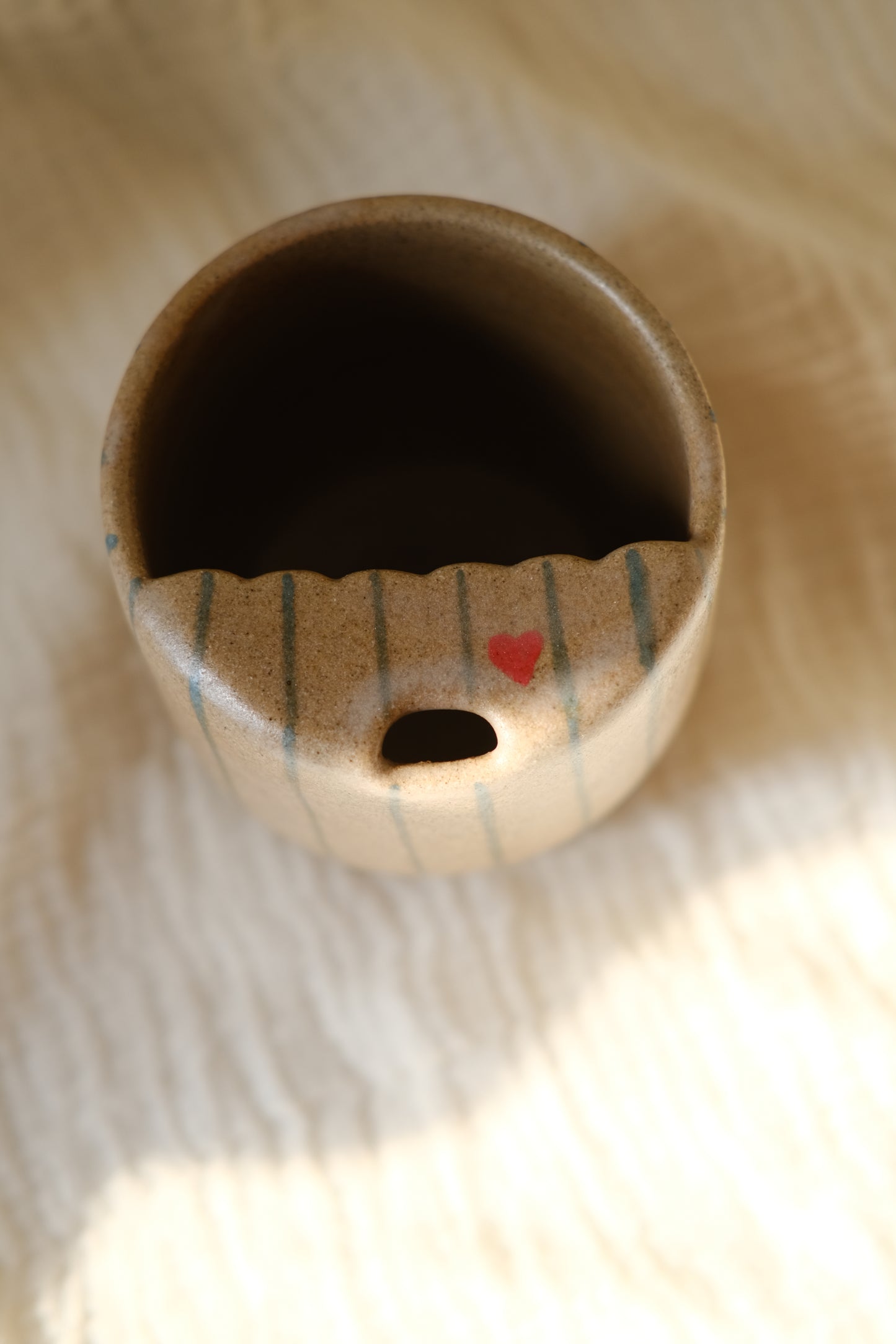To Go Striped Mug- Travel Mug
