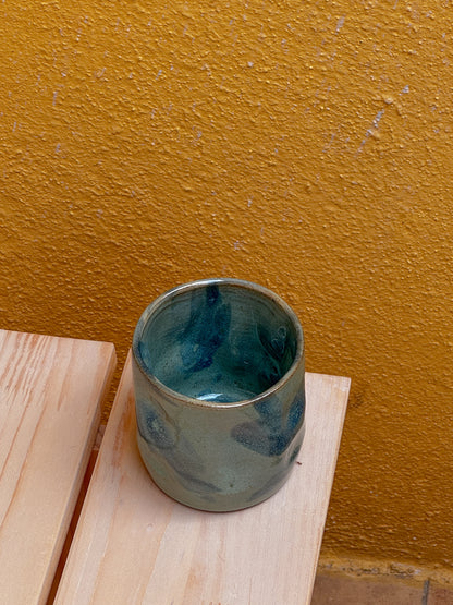 Jade Marbled Pinch Tumbler