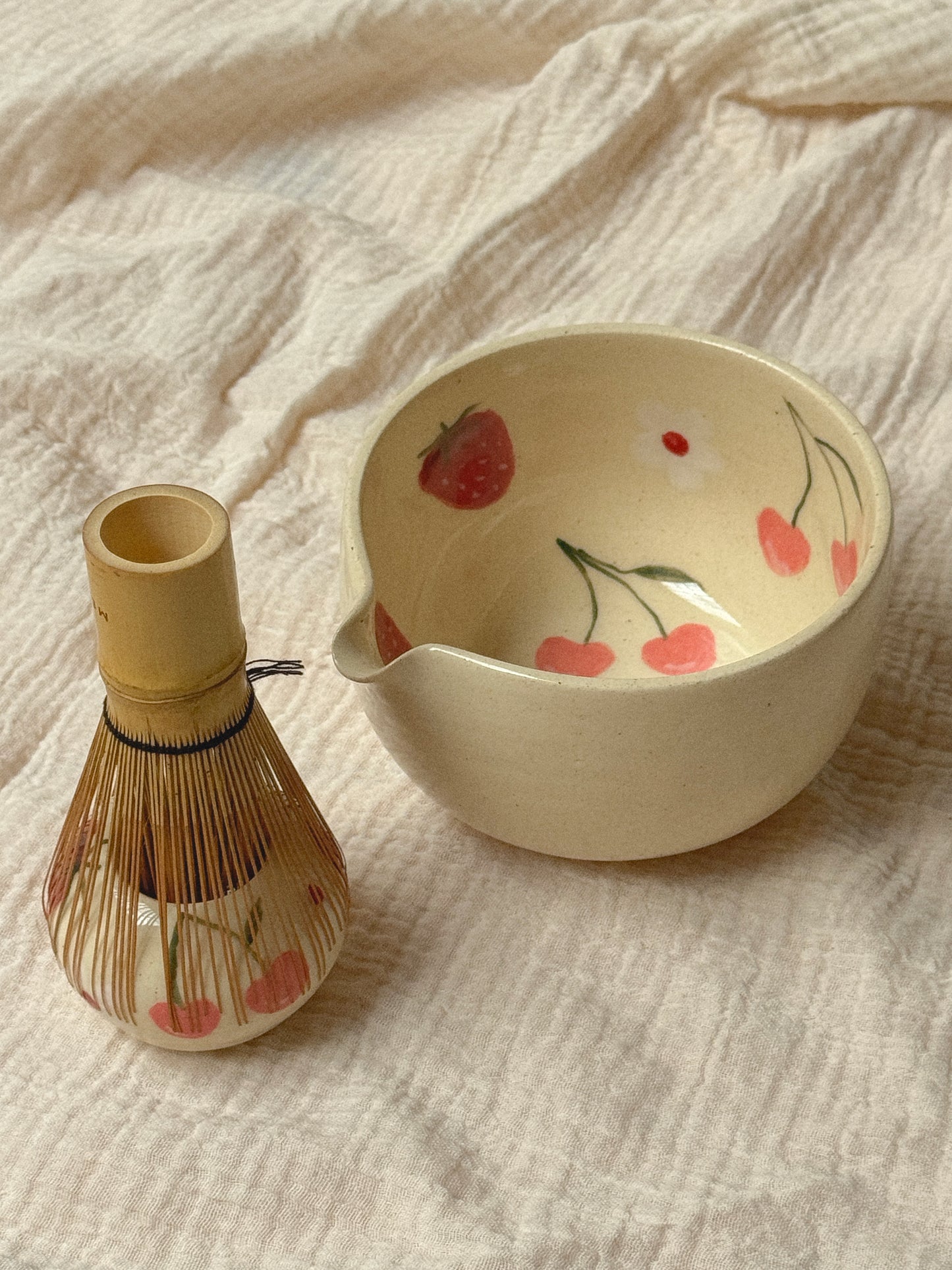 Berry Fields Matcha Bowl Set