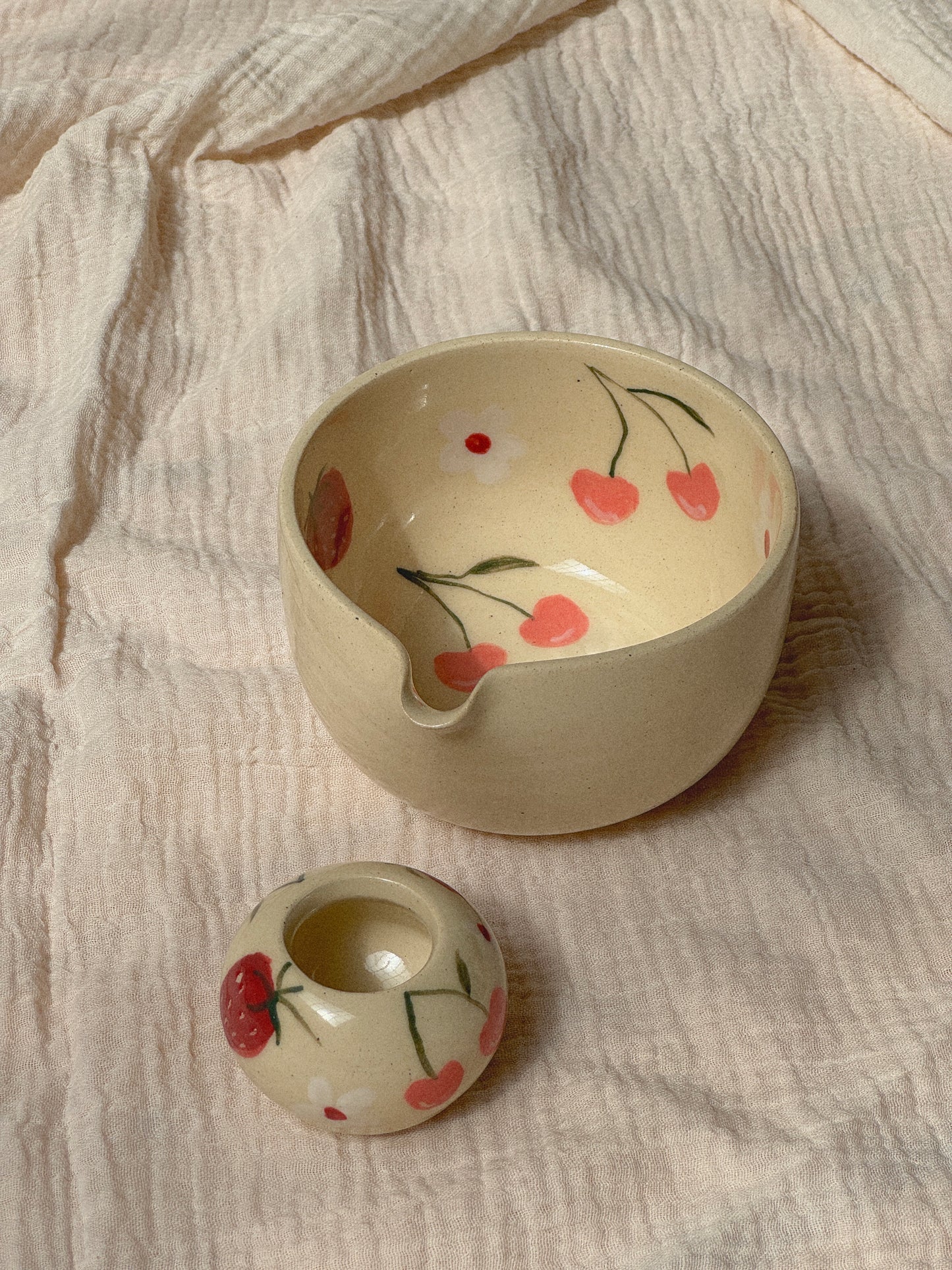Berry Fields Matcha Bowl Set