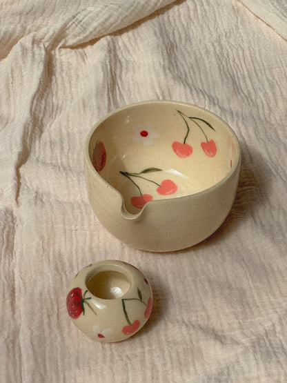 Berry Fields Matcha Bowl Set