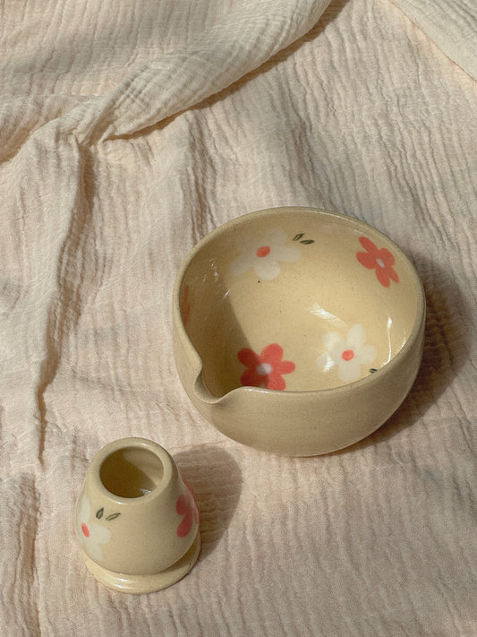 Spring Matcha Bowl Set