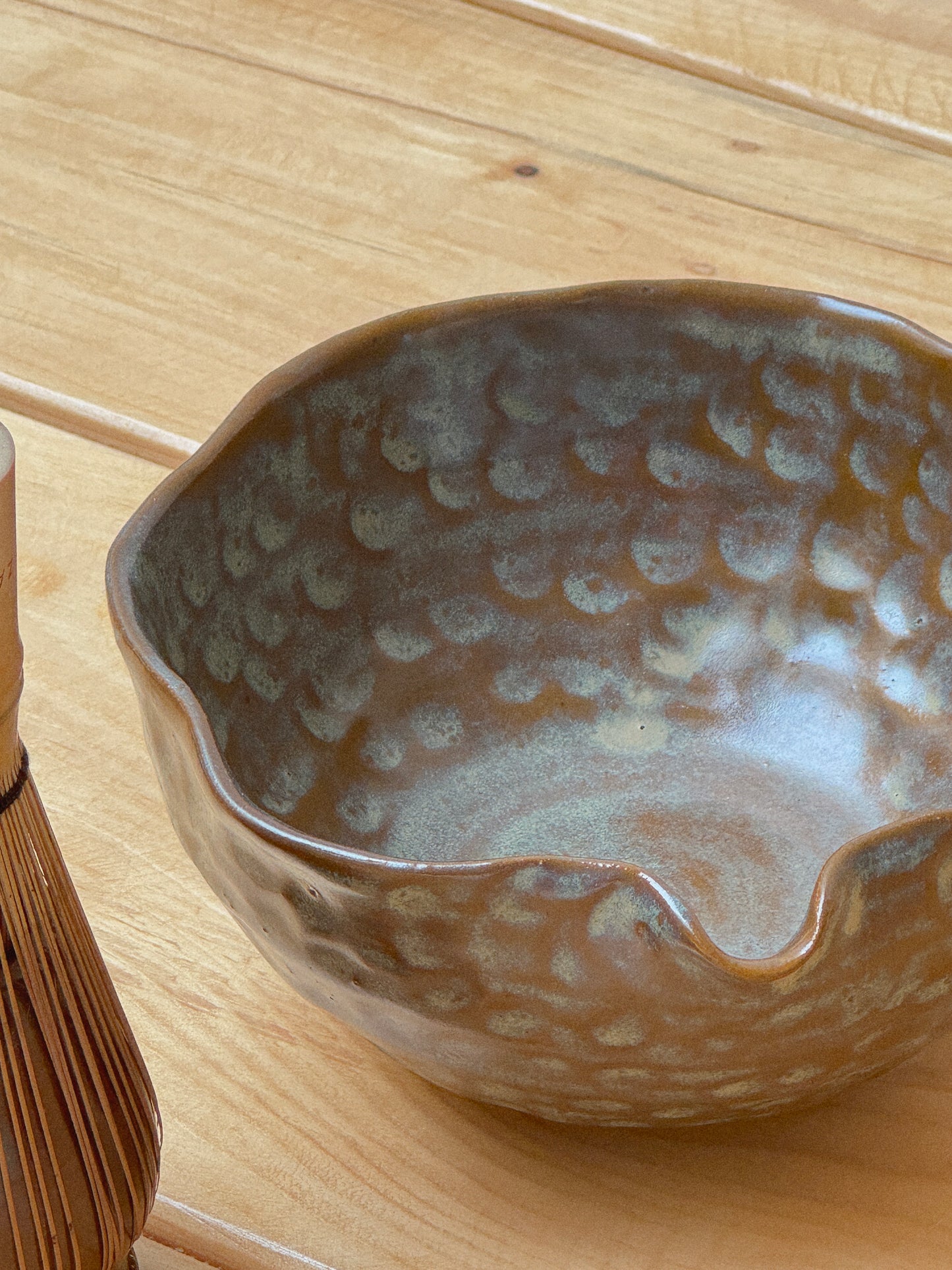 Cinnamon Handpinched Matcha Bowl Set