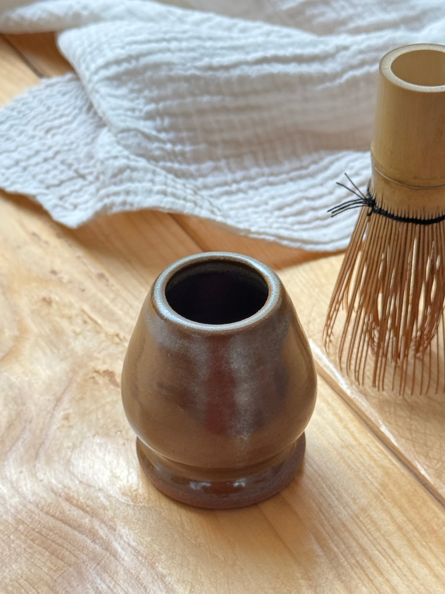 Cinnamon Handpinched Matcha Bowl Set
