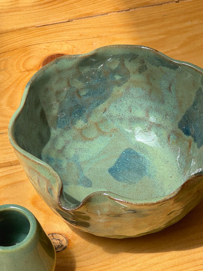 Jade Handpinched Matcha Bowl Set