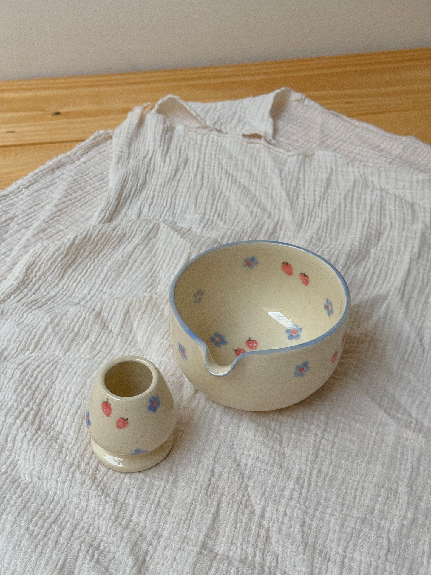 Strawberry Fields Matcha Bowl Set