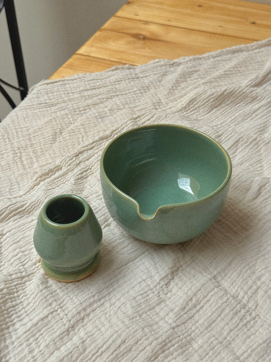 Jade Matcha Bowl Set