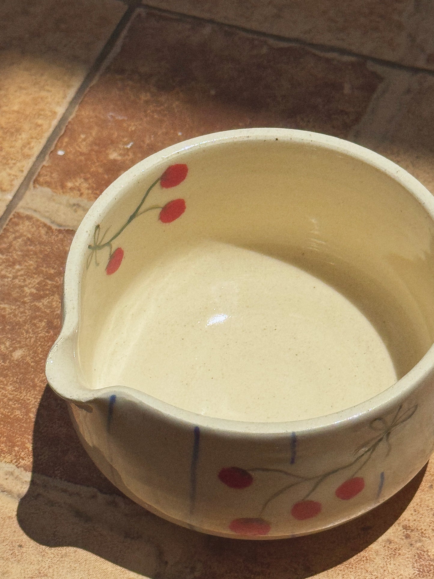 Tomato girl Summer Travel Matcha Bowl