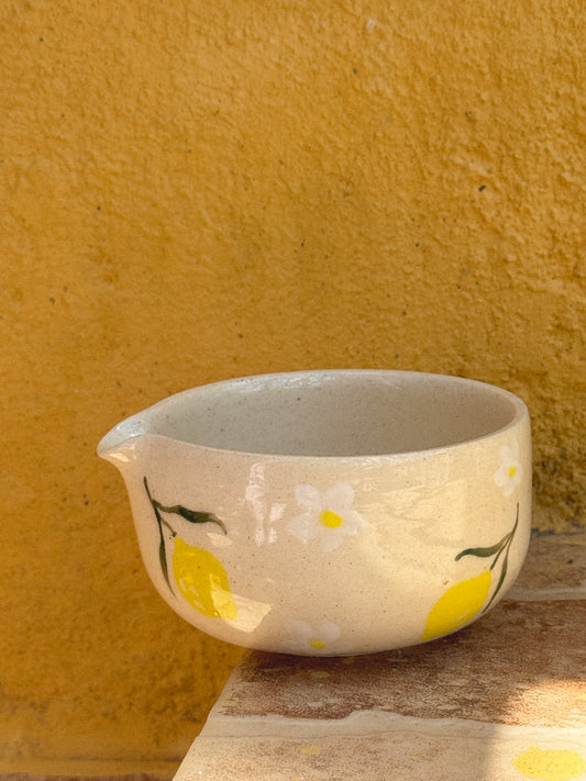 Candied Lemon Travel Matcha Bowl