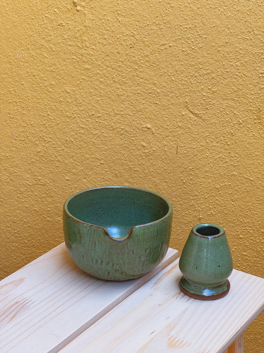 The Forest Matcha Bowl Set