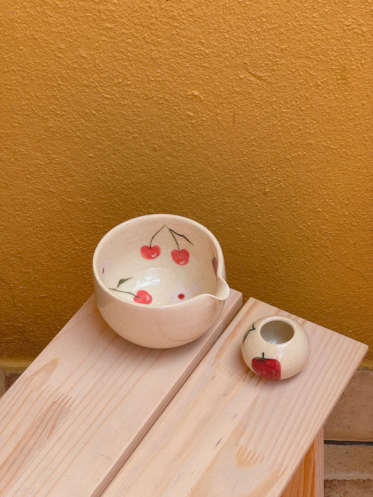Berry Fields Matcha Bowl Set