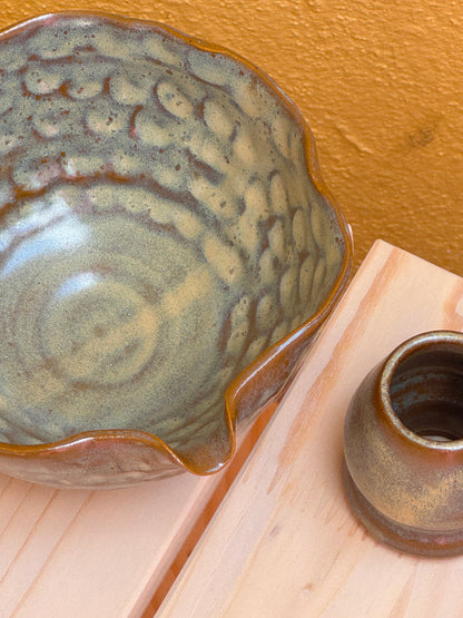 Cinnamon Handpinched Matcha Bowl Set