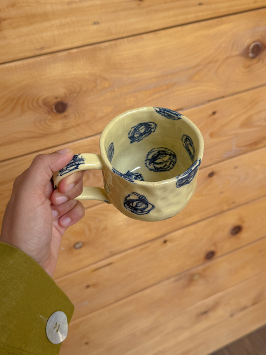 Butter Canvas Mug with handle