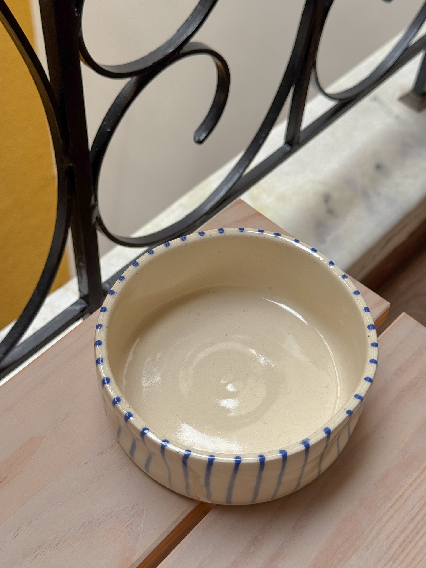 Denim Yogurt Bowl