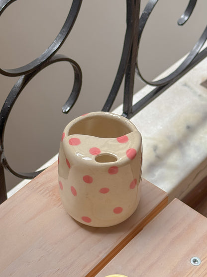 Seconds- Defective- Polka Pop Travel Mug